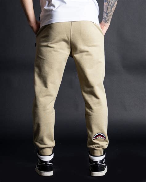 Pantaloni sportivi Addison in cotone in Beige 